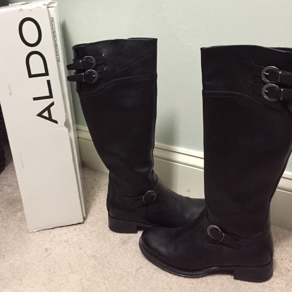 COPY - ALDO black riding boots